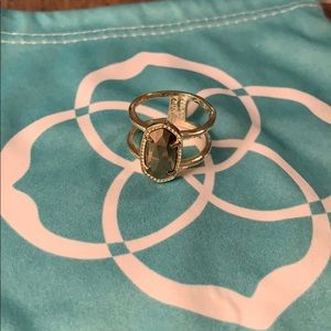 Kendra Scott Pyrite Elyse Ring - Size 8